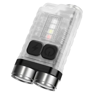 BORUiT V3 Keychain UV LED EDC Flashlight Type-C Rechargeable  Waterproof Camping Pocket Lantern