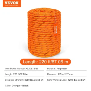 220ft Dual-Weave Polyester Rope